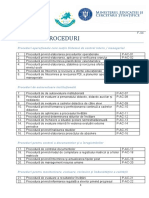 Lista de Proceduri