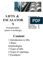 Lifts & Escalator S: (Transportation System in Buildings)