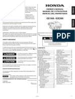 Honda GX160 Owner's Manual