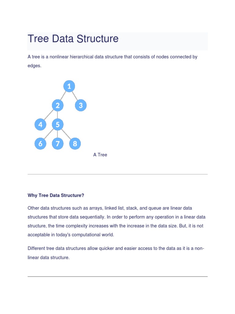 Tree Data Structure | PDF | Computing | Mathematical Logic