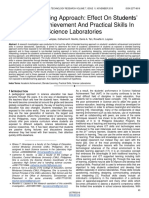 Blended Learning Approach Effect On Students Academic Achievement and Practical Skills in Science Laboratories