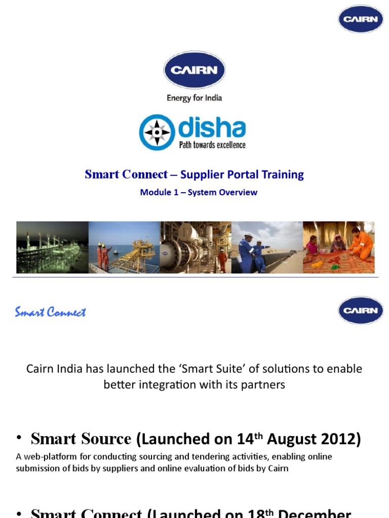 Smart Connect Supplier Portal Training Module 1 System Overview