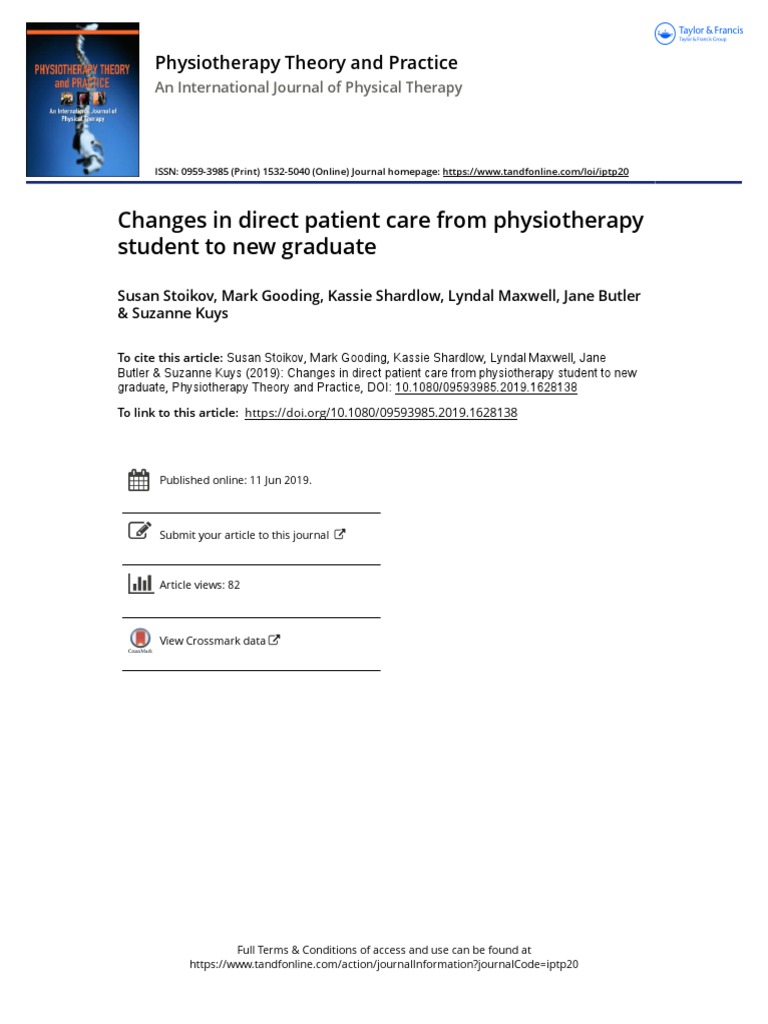 Changes in Direct Patient Care From Physiotherapy | PDF | Physical ...