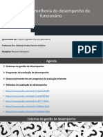 Aula Avaliação de Desempenho - Tamiris Capellaro