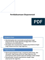 Bab 1 Fungsi, Persamaan, Dan Pertidaksamaan Eksponensial Dan Logaritma