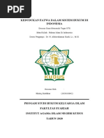 1820110042 Kedudukan Fatwa Dalam Sistem Hukum Di Indonesia (Kholiq Dzulfikar)