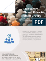 Frequently Played Roles in Small Groups 