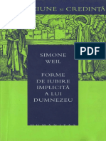 511997073 Simone Weil Forme de Iubire Implicită a Lui Dumnezeu