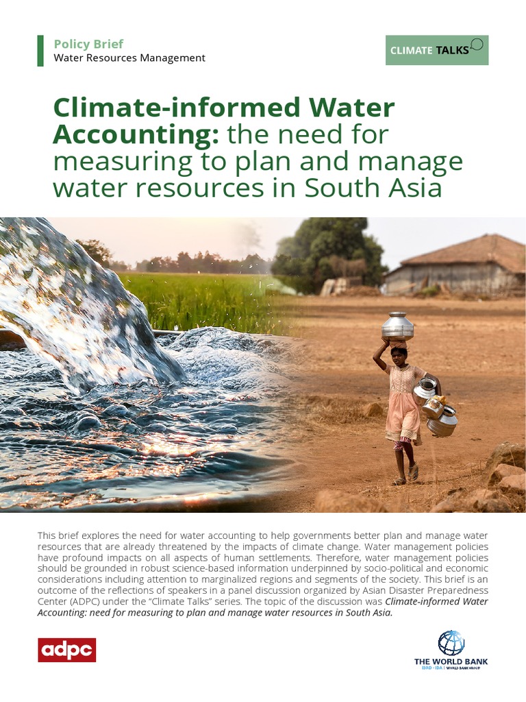 Climate-Informed Water Accounting in South Asia | PDF | Water Scarcity ...