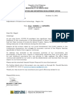 DOST Request Letter