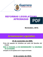 4 Reformas Legislativas Aprobadas