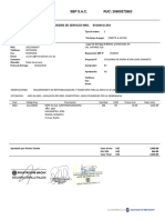 Orden de servicio retroexcavadora