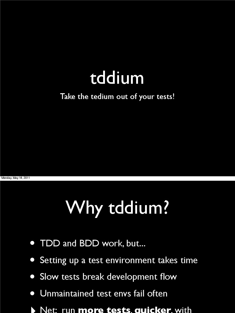 Tddium Demo May | PDF | Computers