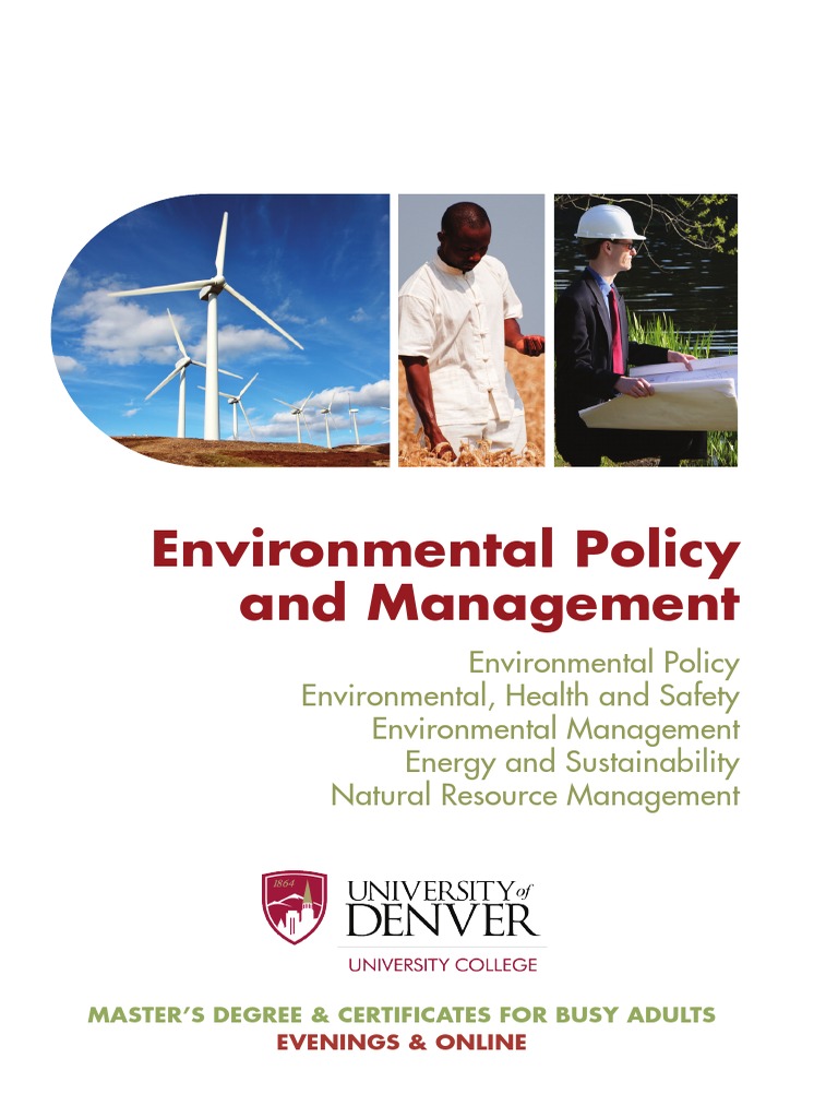 Environmental Policy and Management Environmental Policy