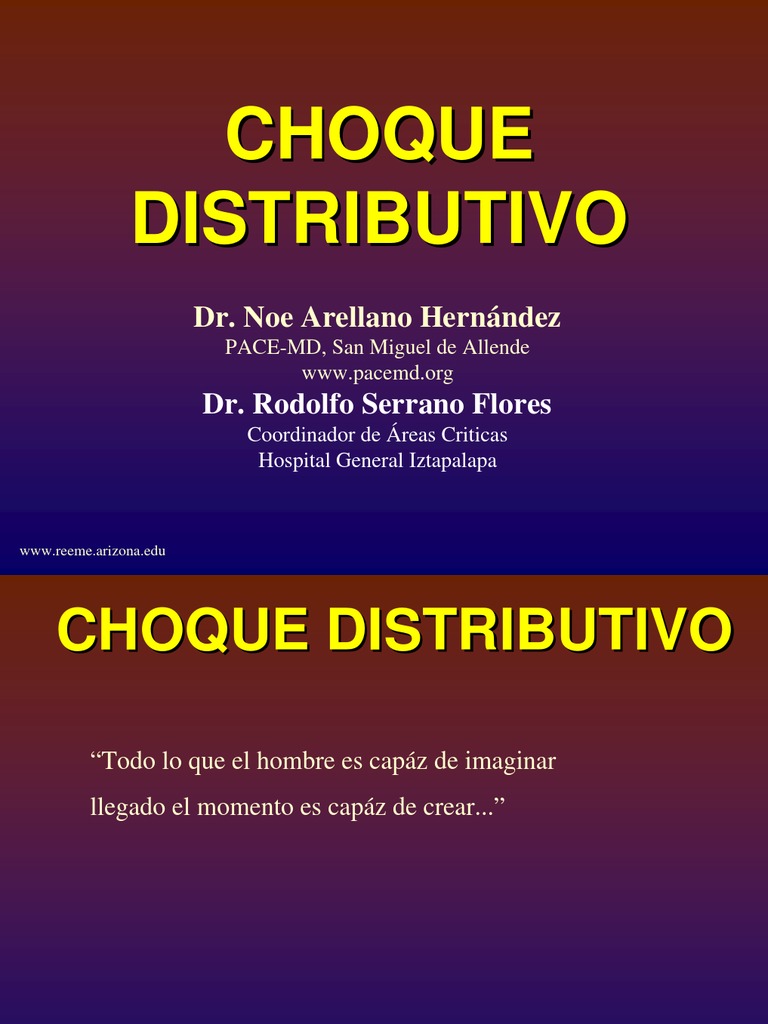 Choque Distributivo Download Free PDF Septicemia Endotelio