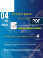 ET - 04 - Nilai Ekivalensi Sekarang