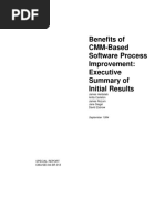 Benefits of CMM-Based Software Process Improvement: Executive Summary of Initial Results