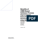 Benefits of CMM-Based Software Process Improvement: Executive Summary of Initial Results