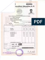 Intermediate Pass Certificate for Pidikiti Chengaih