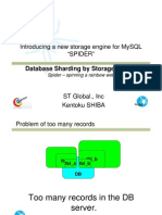 SPIDER Storage Engine Database Sharding by Storage Engine
