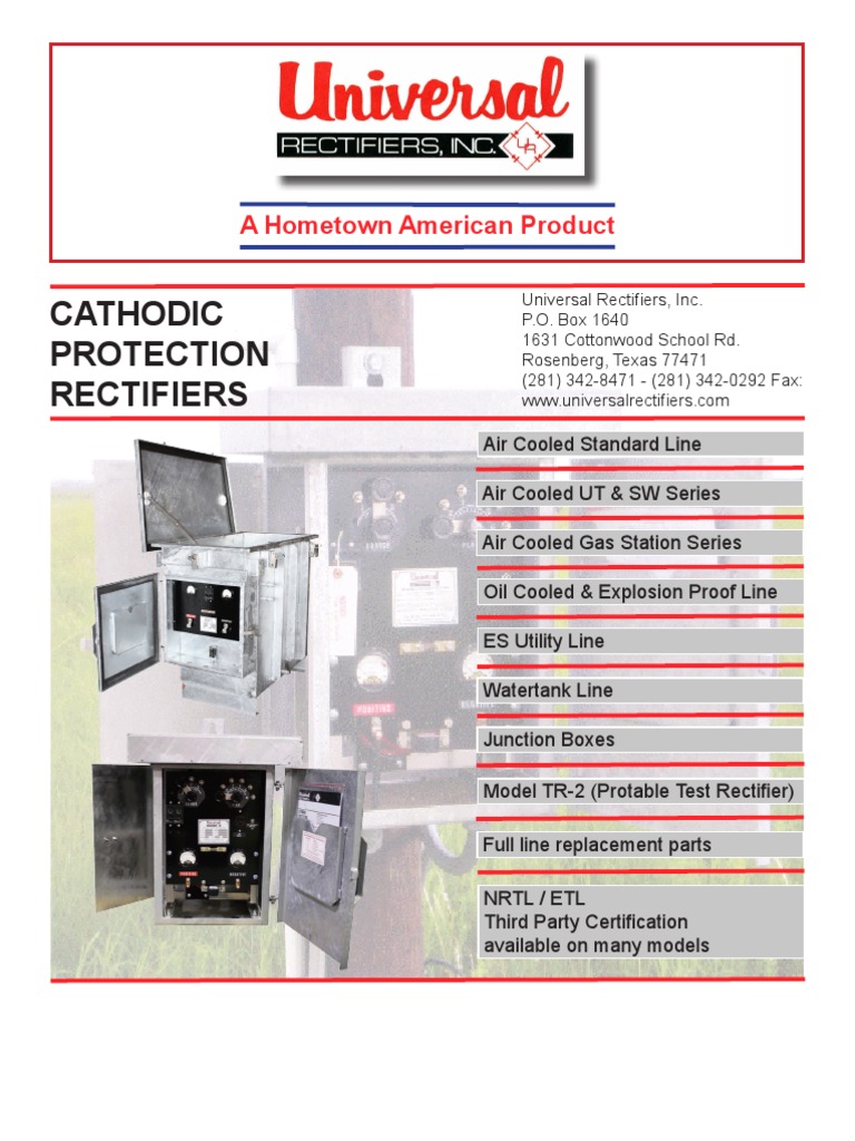 Air Cooled Cathodic Protection Rectifiers | PDF | Rectifier | Direct ...