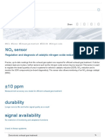 NO Sensor: Regulation and Diagnosis of Catalytic Nitrogen Oxide Reduction