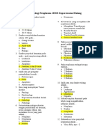 Soal Patofisiologi Neoplasma 1B D3 Keperawatan Malang