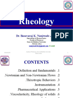 Rheology: Dr. Basavaraj K. Nanjwade