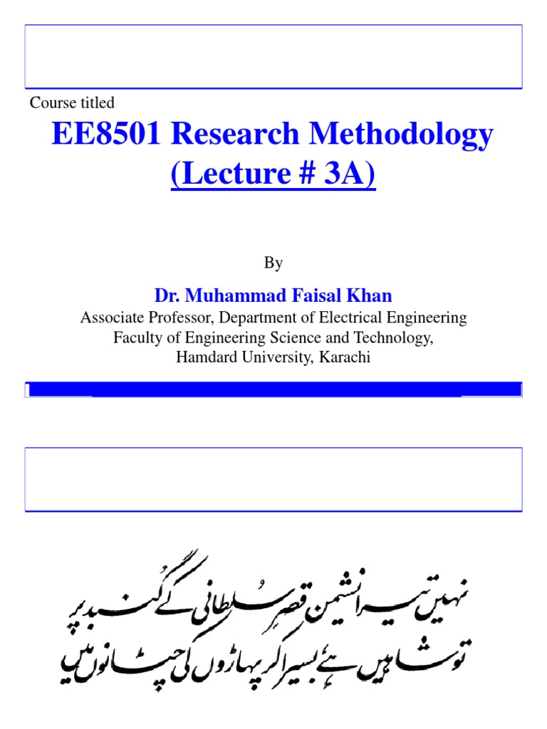 Research Methodology Overview by Dr. Khan | PDF | Science & Mathematics ...