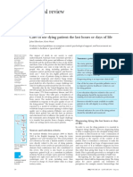 Clinical Review: Care of The Dying Patient: The Last Hours or Days of Life