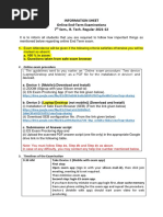 Information Sheet Online End-Term Examinations 7 Sem., B. Tech. Regular 2021-22