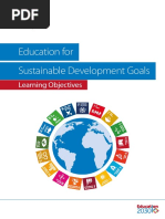 Education For Sustainable Development Goals: Learning Objectives