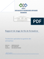 Rapport de Stage