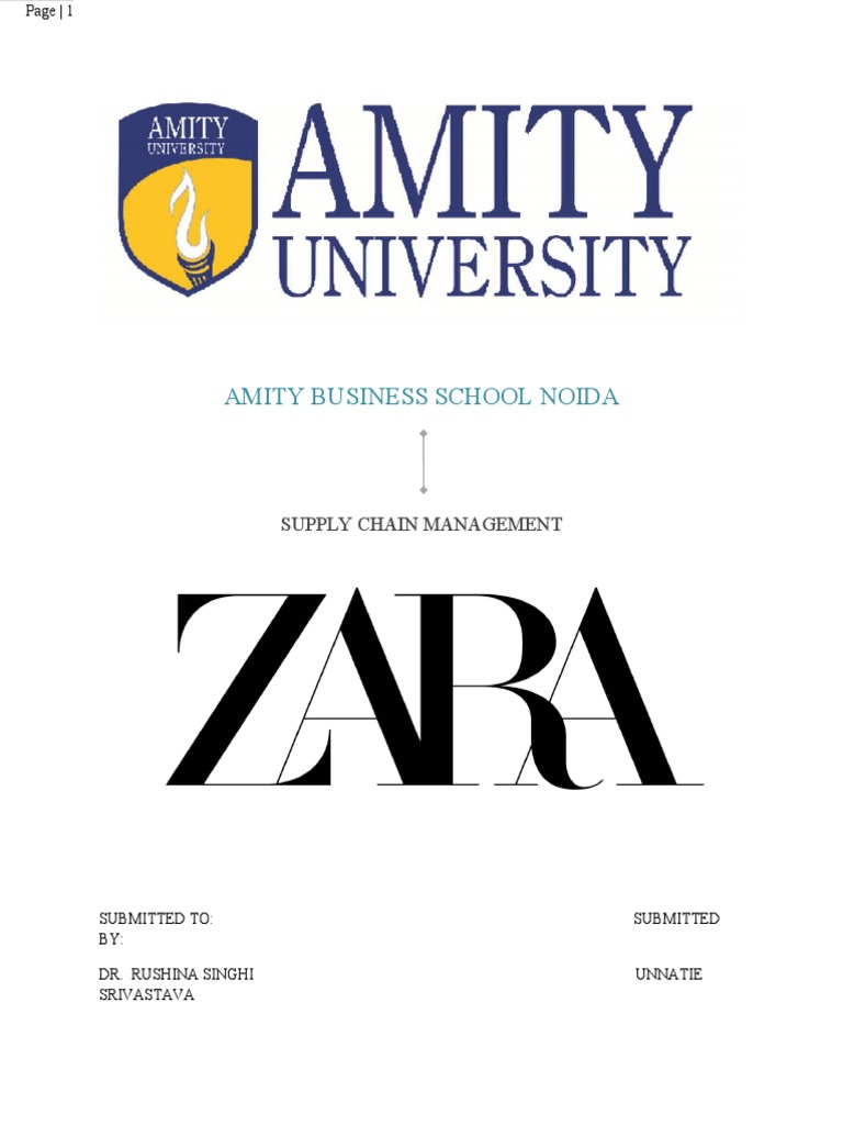 Zara SCM (POM) PDF Supply Chain Fashion