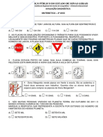 Avaliação Diagnóstica 4 Ano de Matemática em PDF