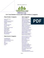 Fdocuments - in b2b Product Categories List