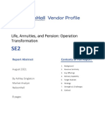 Life, Annuities, and Pension: Operation Transformation: Report Abstract Contents of Full Report