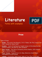 Forms of Literature With Examples