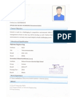 CV Of an Employee(technical)