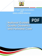 National Guidelines for Quality Obstetrics and Perinatal Care