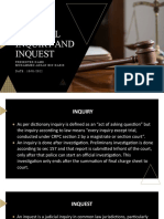 Criminal Inquiry and Inquest