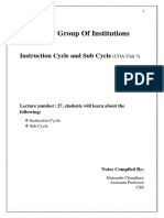 29 - Instruction Cycle and Sub-Cycle