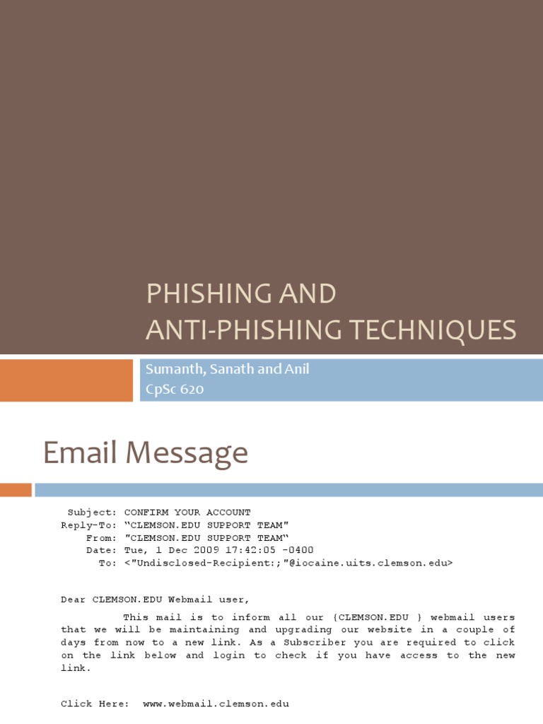 Phishing Techniques and Prevention Methods | PDF | Phishing | Computer ...