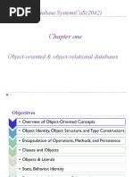 Chapter - 1 Object-Oriented & Objectrelational Databases