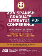XXV Spanish Graduate Literature Conference