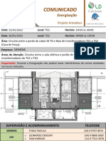 COMUNICADO - ENERGIZAÇÃO 25 e 26.01.2022