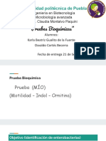 Prueba Bioquìmica MIO