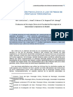 2017 García-Vera Et Al - La Atención Psicológica A Las Víctimas de Atentados Terroristas - Cuadernos Cultura de Paz