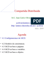 Memoria Compartida Distribuida: M.C. Juan Carlos Olivares Rojas