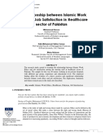 Haroon M. Zaman H. M. F. Rehman2012-The Relationship Between Islamic Work Ethics (IWEs) and Job Satisfaction (JS) in